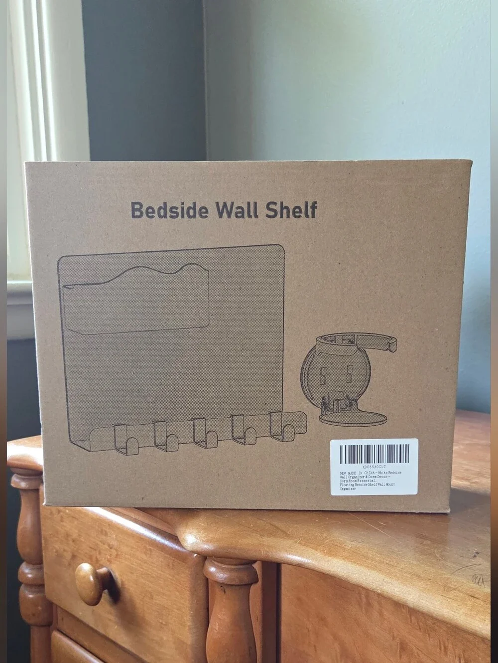 White Wall Organizer Shelf Set